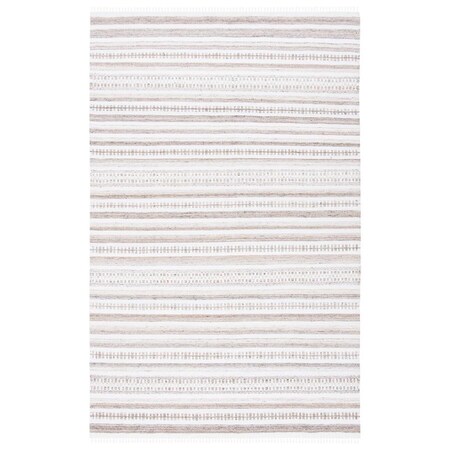 Safavieh 8 x 10 ft. Kilim Contemporary Hand Woven Rectangle Rug Ivory & Light Brown KLM276T-8